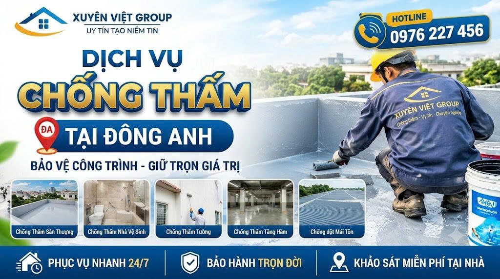 Dịch Vụ Chống Thấm Tại Đông Anh