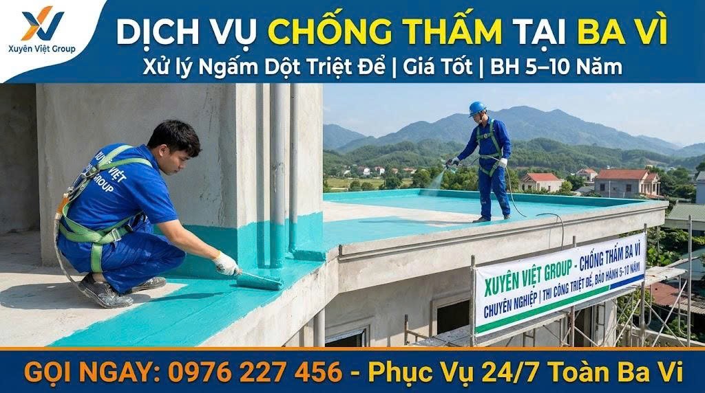 dịch vụ chống thấm tại ba vì