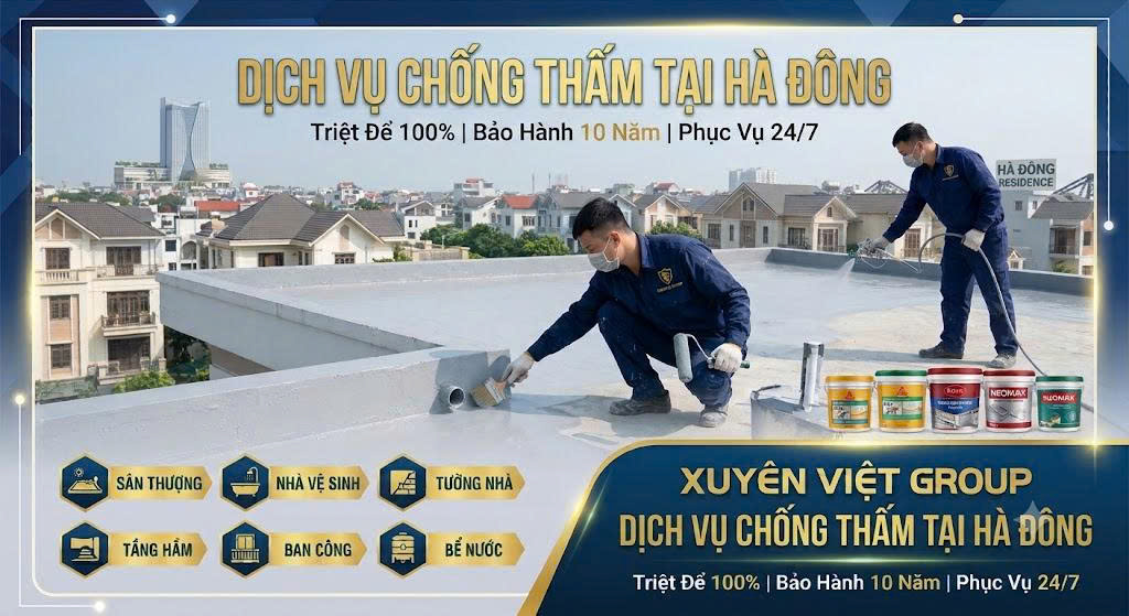 dịch vụ chống thấm tại hà đông