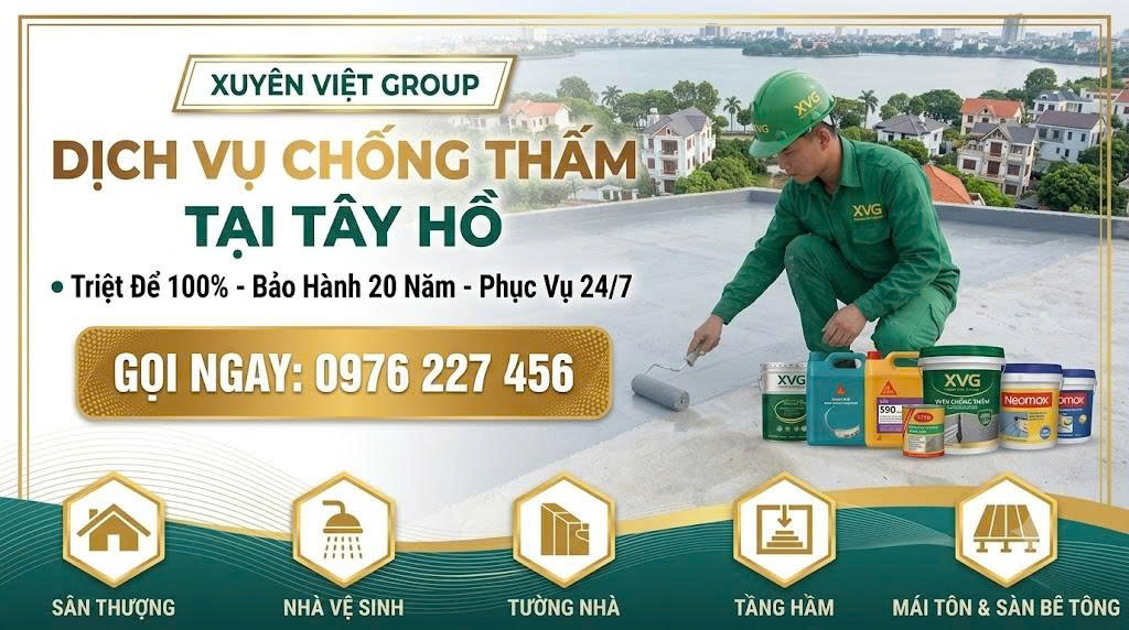 Dịch Vụ Chống Thấm Tại Tây Hồ