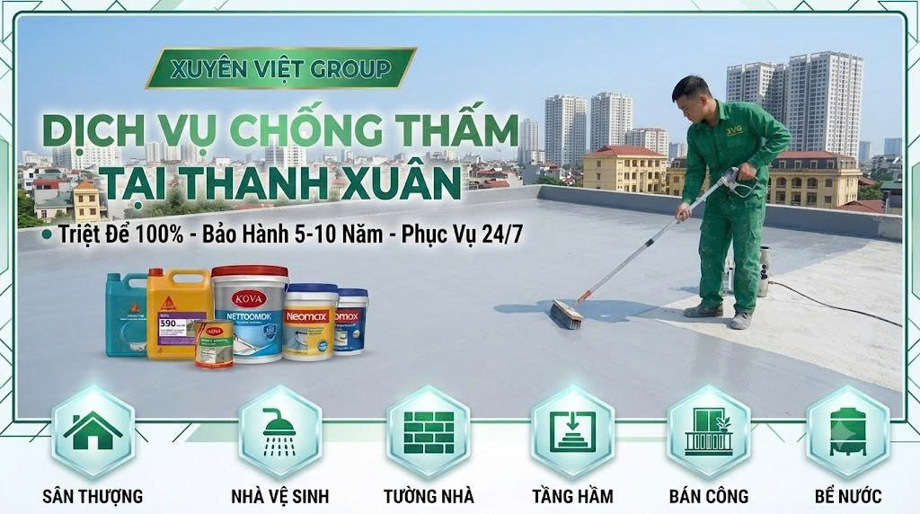 dịch vụ chống thấm tại thanh xuân